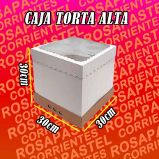 CAJA TORTA ALTA BASE Y VISOR 30x30x30