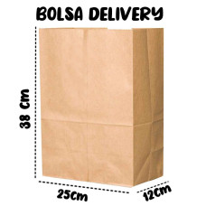 BOLSA DELIVERY KRAFT (FM7) 25x38x12 BOLSA DELIVERY KRAFT (FM7) 25x38x12
