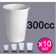 VASO PLASTICO 300cc x10