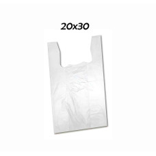 BOLSA CAMISETA 20x30 BLANCA