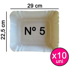 BANDEJA DE CARTON GRIS Nº 5 X 10 UNI