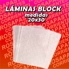 LAMINA BLOCK FOLEX SEPARADOR 20x25 200uni