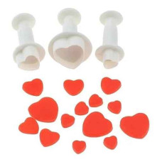 SET 3 CORTANTE EXPULSOR MINI CORAZON 