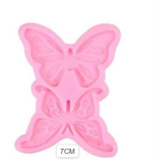 SILICONA 2 MARIPOSAS 7CM