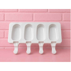 MOLDE SILICONA HELADO CHICO x4 7/8cm aprox 
