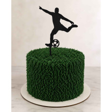 TOPPER SILUETA JUGADOR FUTBOL 3D NEGRO TOPPER SILUETA JUGADOR FUTBOL 3D NEGRO