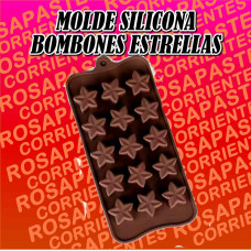 MOLDE SILICONA BOMBON ESTRELLA 