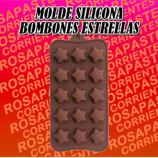 MOLDE SILICONA BOMBON ESTRELLA X15