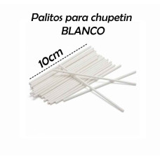 PALITO CHUPETIN BLANCO 10CM x24