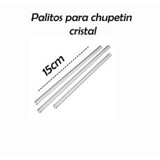 PALITO CHUPETIN CRISTAL 15CM x12