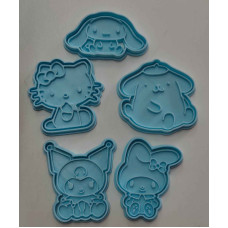 SET CORTANTES X 5u SANRIO HELLO KITTY 7CM