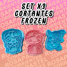 SET 3 CORTANTES FROZEN 3D