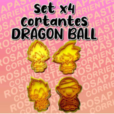 SET 4 CORTANTES DRAGON BALL 3D SET 4 CORTANTES DRAGON BALL 3D