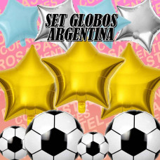 SET GLOBOS ARGENTINA PELOTA