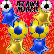 SET GLOBOS BOCA PELOTA