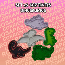 SET X5 CORTANTES DINOSAURIOS
