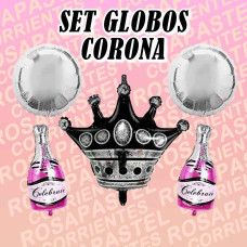 SET CUMPLEAÑOS CORONA BOTELLA