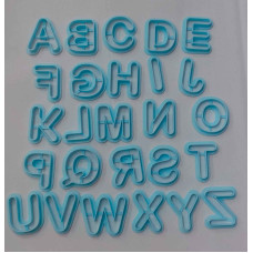 SET CORTANTES LETRAS ABECEDARIO ROUNDY 3D