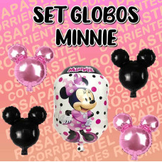 SET GLOBOS MINNIE