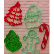 SET CORTANTE MARCADOR NAVIDAD 3D X5 7CM